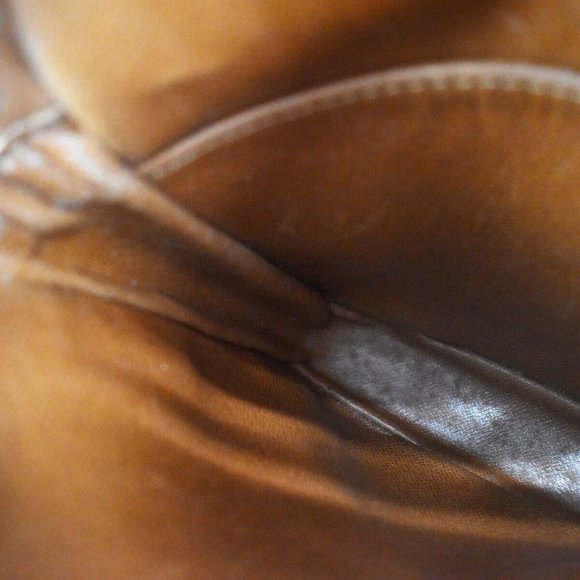 Authentic LOUIS VUITTON Danube Shoulder Bag Monogram Leather Brown France - Picture 8 of 13